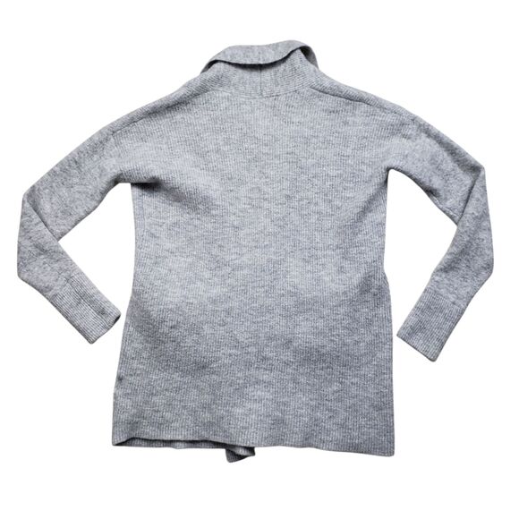 Banana Republic Wool Alpaca Cardigan Sweater Womens Petite XS PXS Gray Open - Picture 7 of 8